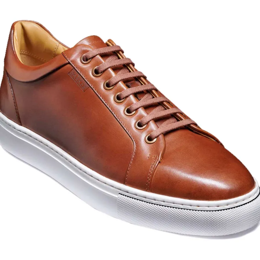 Barker Shoes BARKER Sam Sneakers - Mens - Cedar Hand Painted