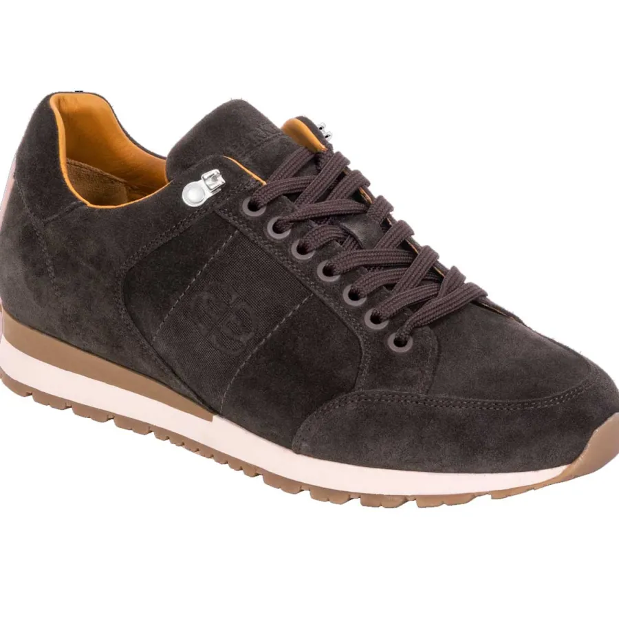 Barker Shoes BARKER Seb Sneakers - Mens - Dark Brown Suede