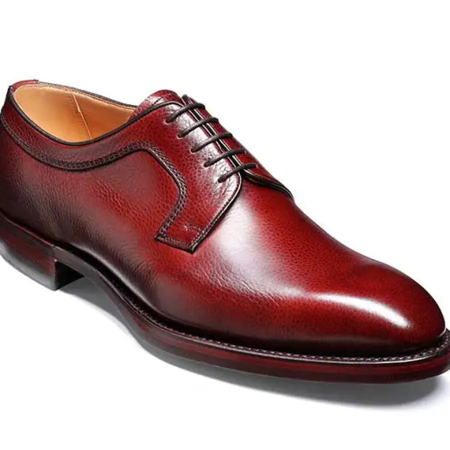 Barker Shoes BARKER Skye Shoes - Mens Derby Dainite Sole - Cherry Grain