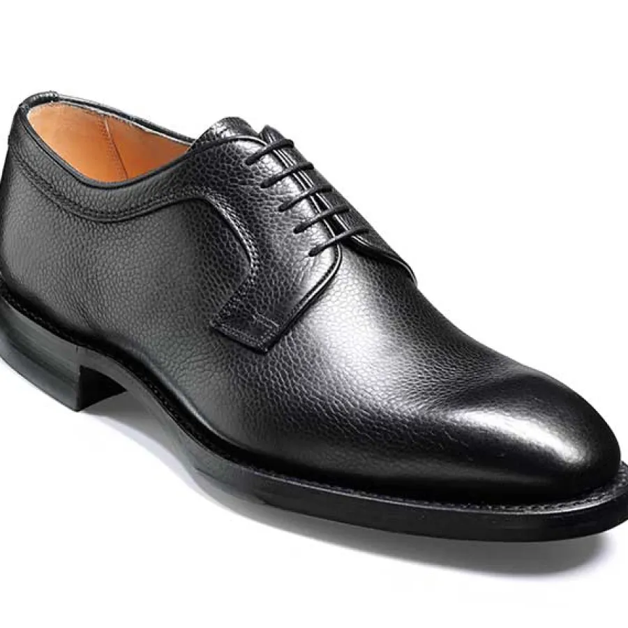 Barker Shoes BARKER Skye Shoes - Mens Derby Dainite Sole - Black Grain