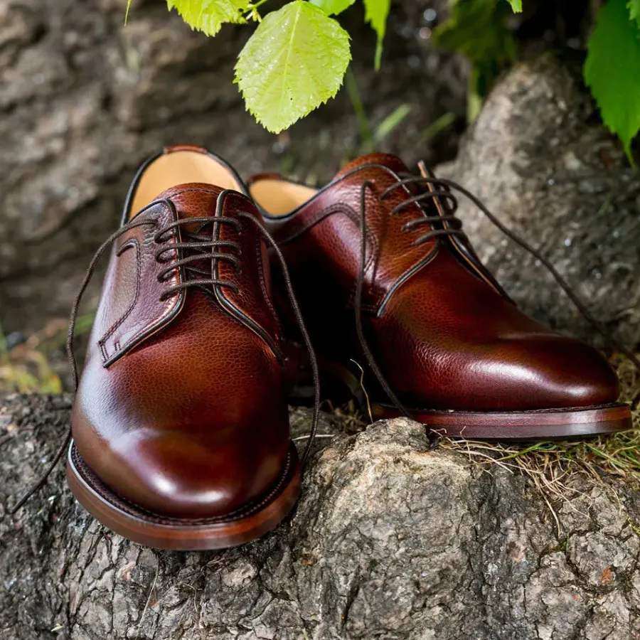 Barker Shoes BARKER Skye Shoes - Mens Derby Dainite Sole - Cherry Grain
