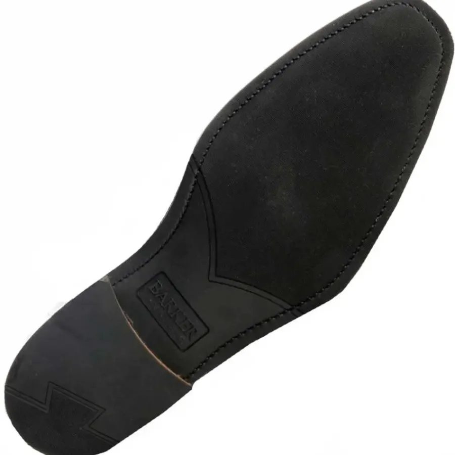 Barker Shoes BARKER St. Austell Shoes - Mens Plain Fronted Derby - Dark Walnut Calf