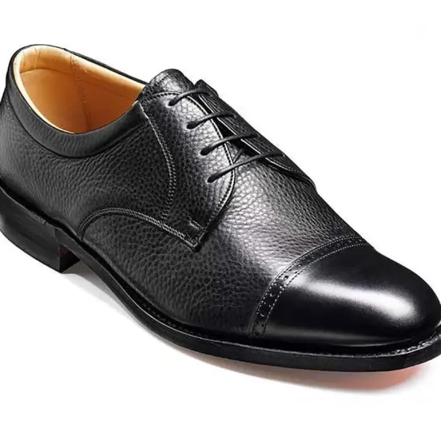Barker Shoes BARKER Staines Shoes - Mens Extra Wide Fit - Black Softie