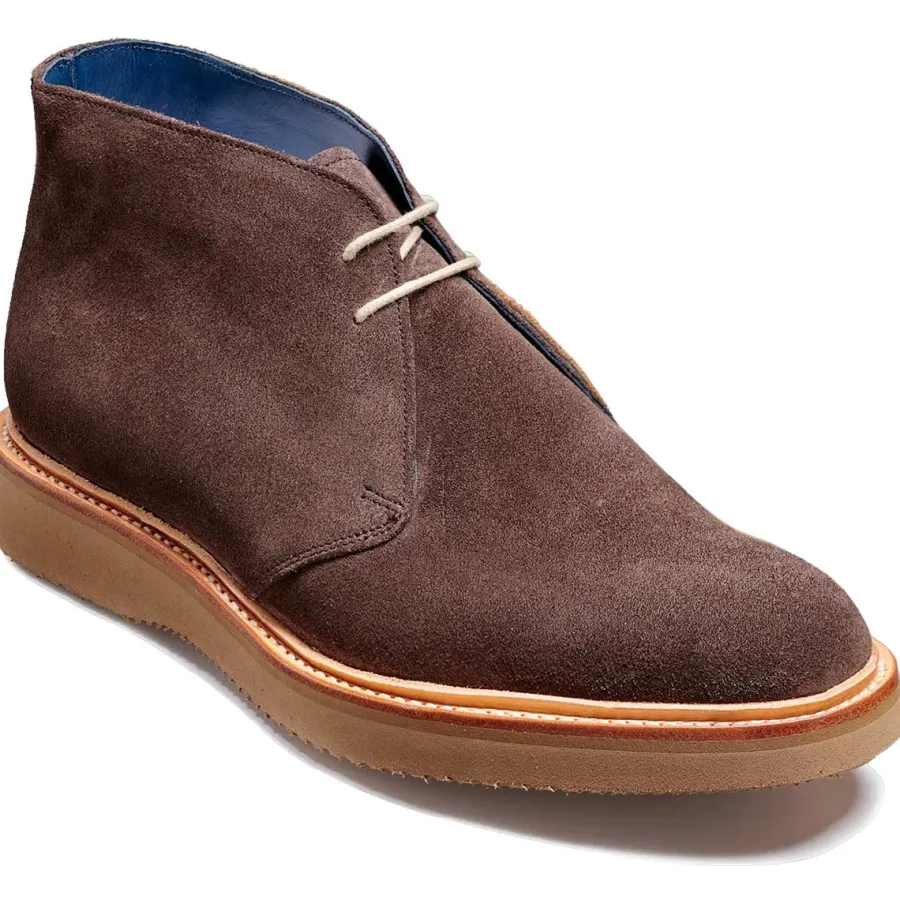 Barker Shoes BARKER Ted Boots - Mens - Dark Brown Suede