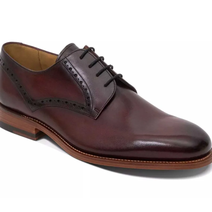 Barker Shoes BARKER Trent Shoes - Mens - Hand Brushed Burgundy