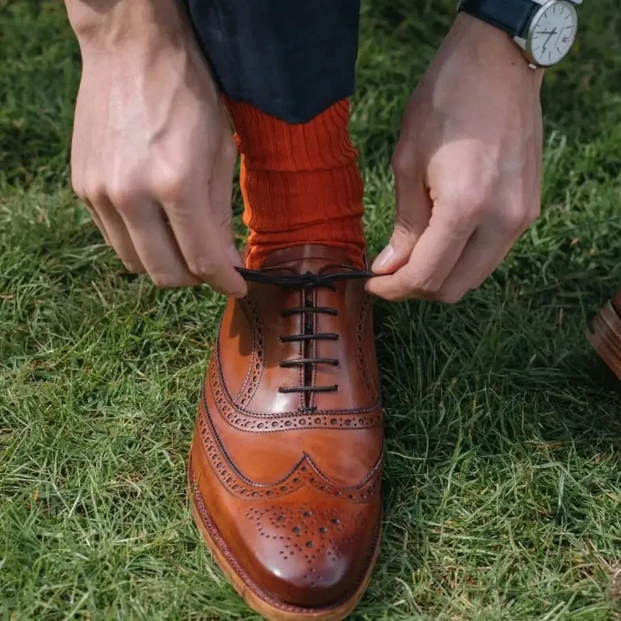 barker_turing_shoes__mens_1-1.webp Barker Shoes BARKER Turing Shoes - Mens Oxford Brogue Shoes - Antique Rosewood Calf
