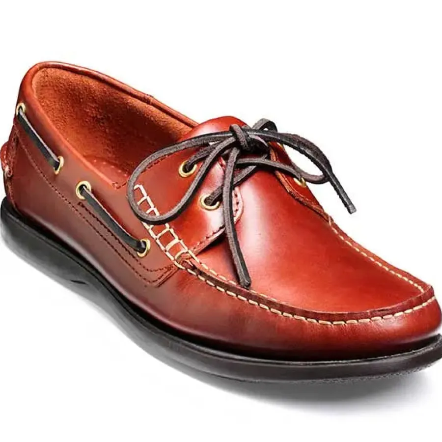 Barker Shoes BARKER Wallis Deck Shoes - Mens - Brown Oiled Calf