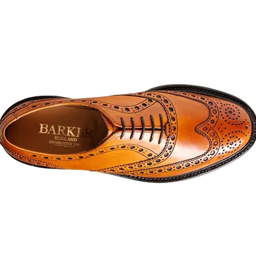 barker_westfield_shoes__m_4.webp Barker Shoes BARKER Westfield Shoes - Mens Country Brogues - Cedar Calf