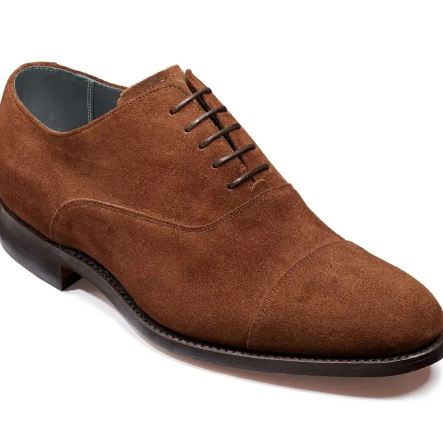 Barker Shoes BARKER Winsford Shoes - Mens Oxford - Castagnia Suede