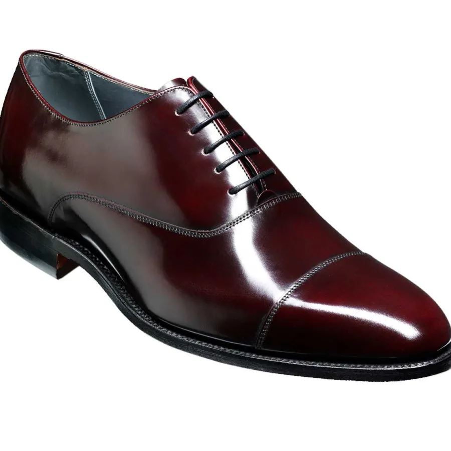 Barker Shoes BARKER Winsford Shoes - Mens Oxford - Burgundy Hi-Shine