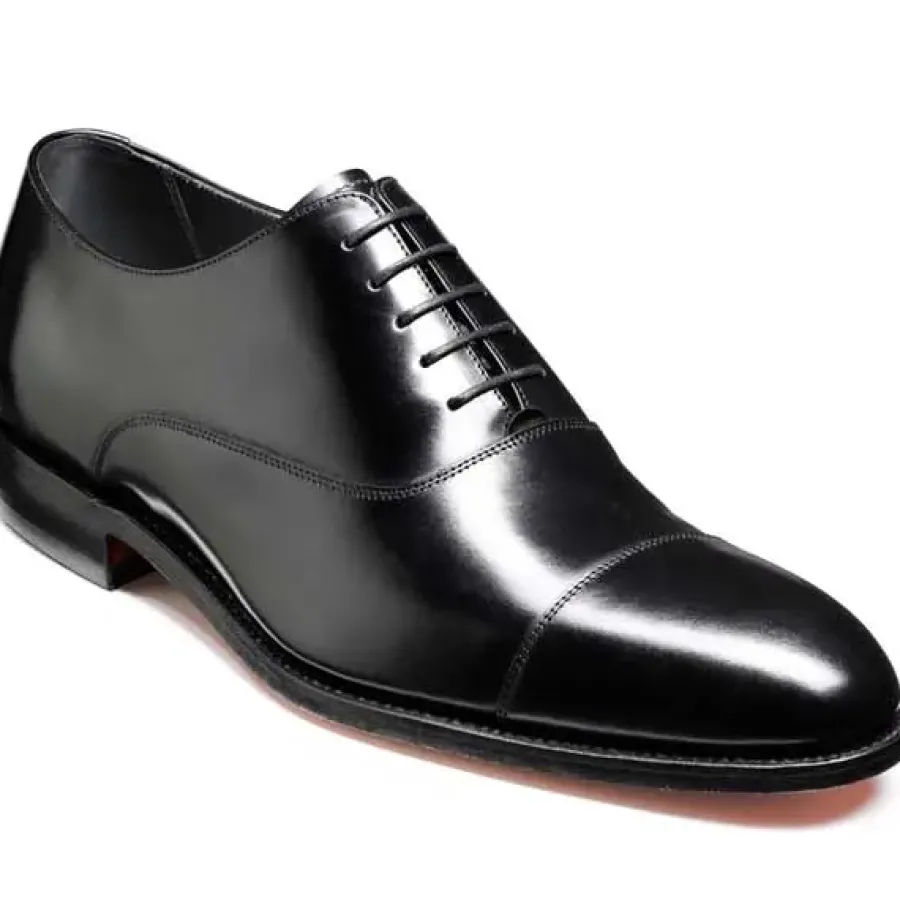 Barker Shoes BARKER Winsford Shoes - Mens Oxford - Black Polish