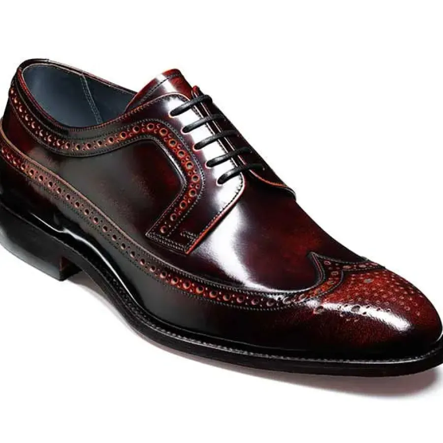 Barker Shoes BARKER Woodbridge Shoes - Mens Brogues - Brandy Polish