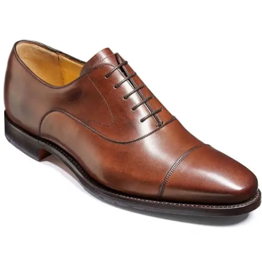 Barker Shoes BARKER Wright Shoes - Mens Oxford Style - Walnut Calf