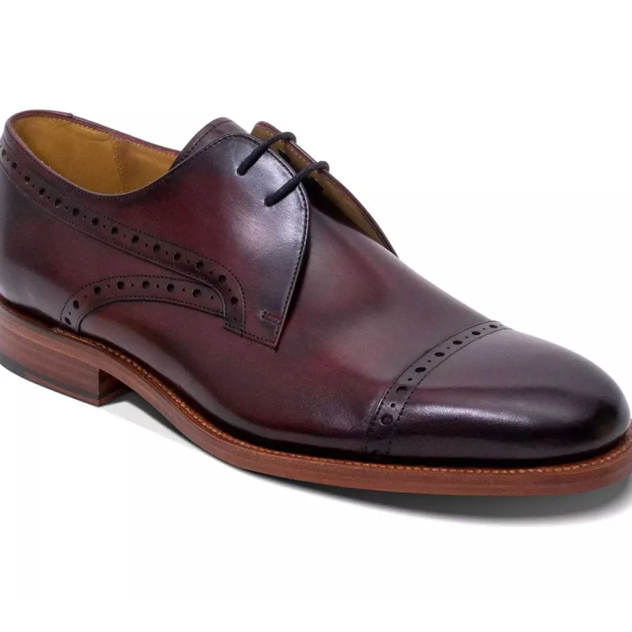 Barker Shoes BARKER Wye Shoes - Mens Derby - Hand Brushed Burgundy