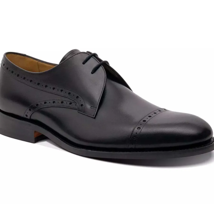 Barker Shoes BARKER Wye Shoes - Mens Derby - Black Calf