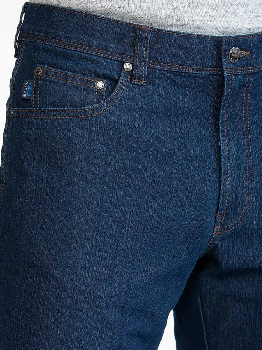 Bruhl Mens Genua III B Light Ring Denim Jeans - Dark Blue