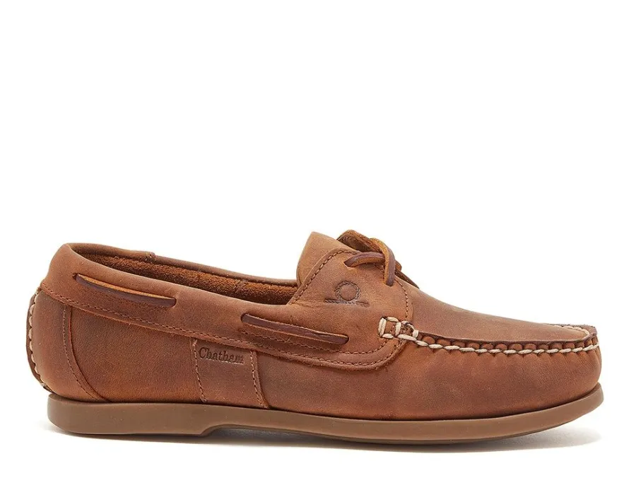 Women Chatham Ladies Java G2 Leather Sustainable Deck Shoes - Walnut
