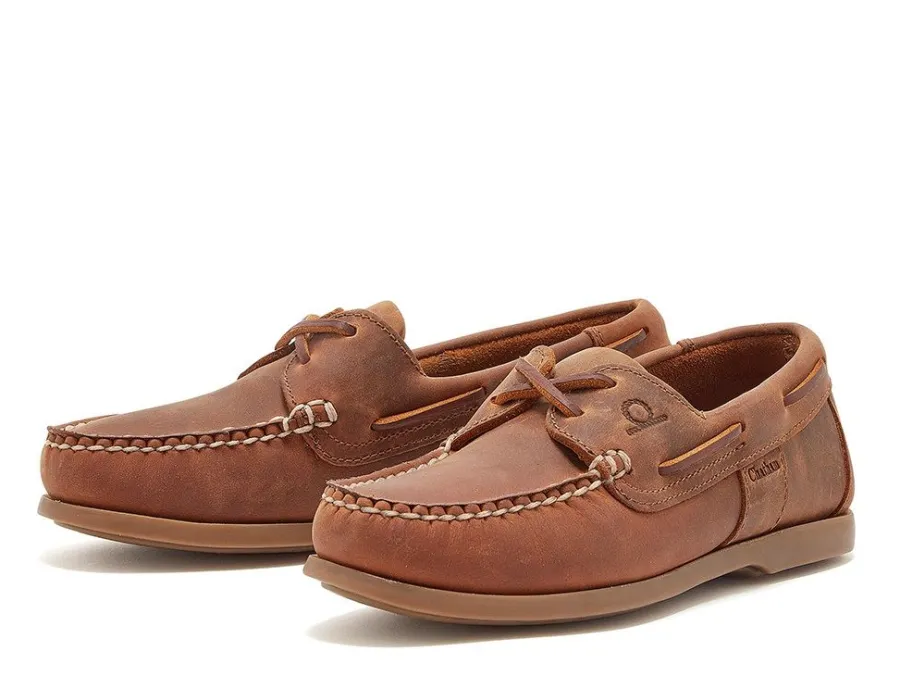 chatham_ladies_java_g_lea_2.webp Women Chatham Ladies Java G2 Leather Sustainable Deck Shoes - Walnut