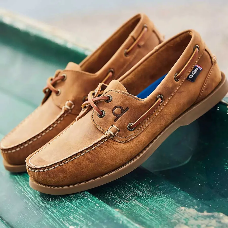 Chatham Mens Deck II G2 Leather Boat Shoes -