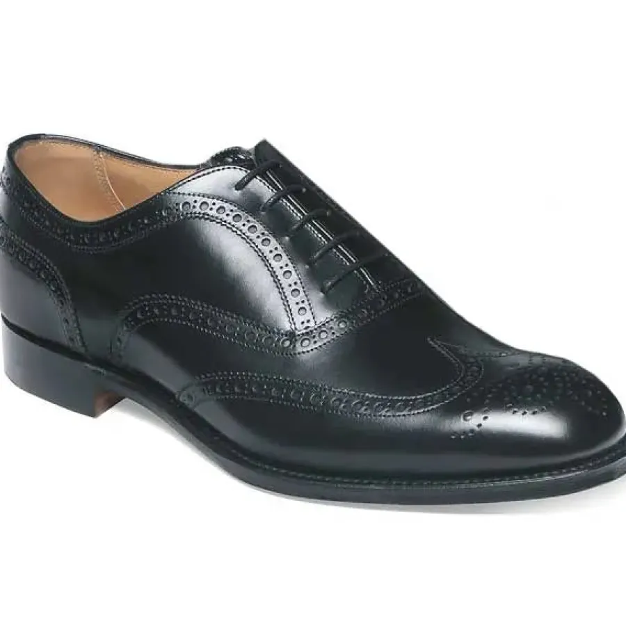 Cheaney Shoes CHEANEY Arthur III Shoes -Mens Brogues - Black Calf Leather