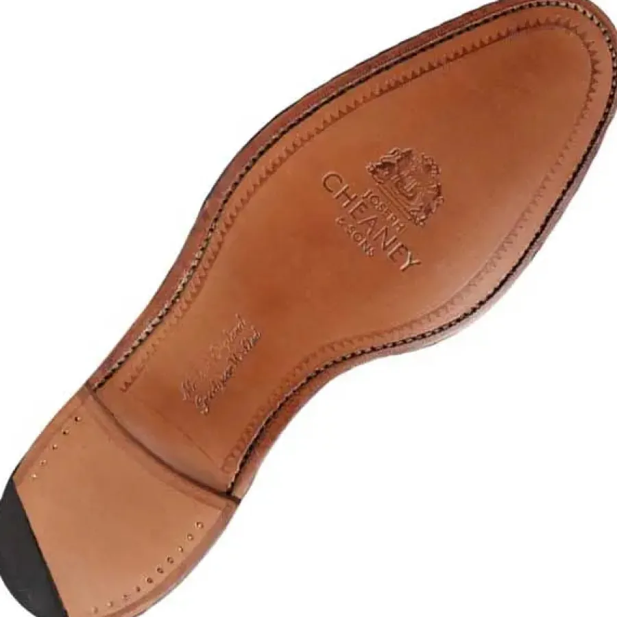 Cheaney Shoes CHEANEY Arthur III Shoes -Mens Brogues - Black Calf Leather