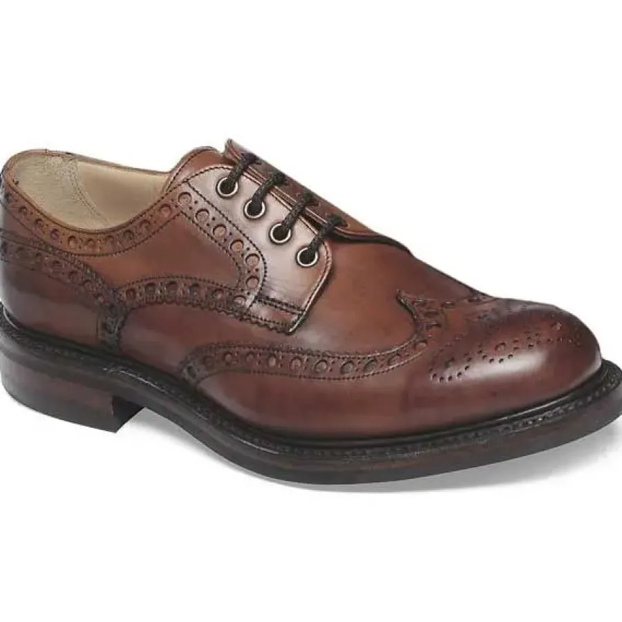 Cheaney Shoes CHEANEY Avon R Shoes - Wingcap Country Brogues - Dark Leaf Calf