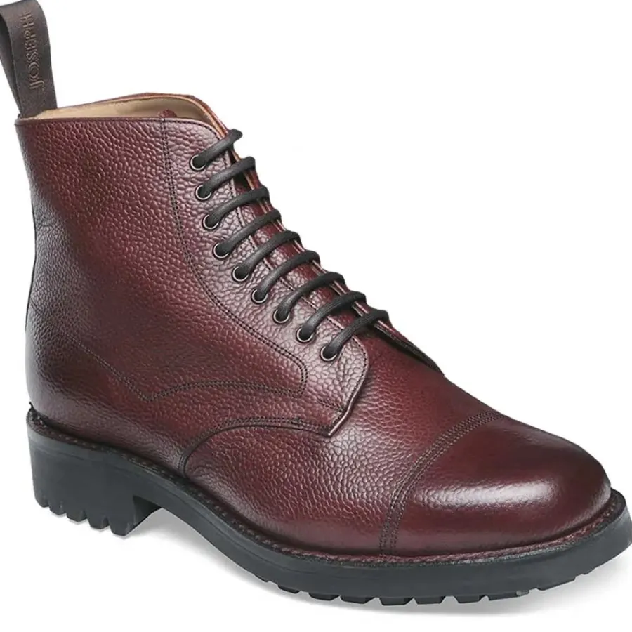 Cheaney Shoes CHEANEY Pennine II R Boots - Mens Veldtschoen - Burgundy Grain