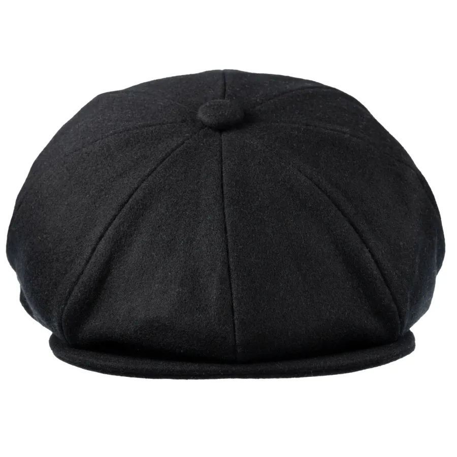 Christys ' 8 Piece Baker Boy Melton Wool Flat Cap -