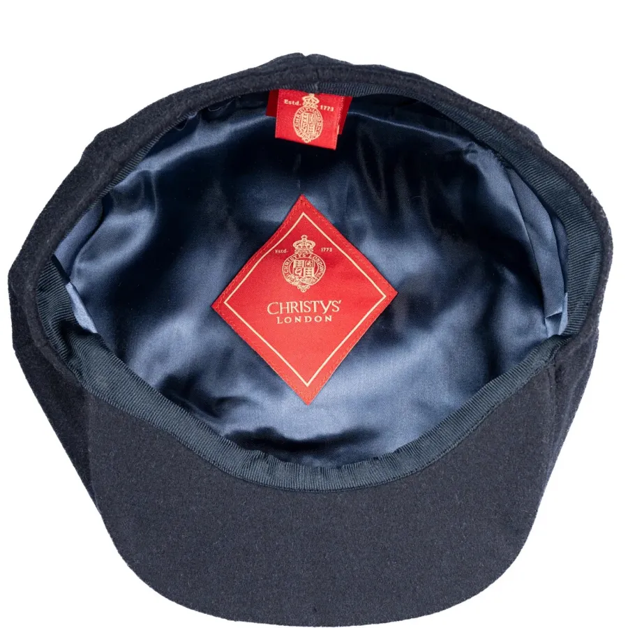 christys__piece_baker_boy_2-1.webp Christys ' 8 Piece Baker Boy Melton Wool Flat Cap -