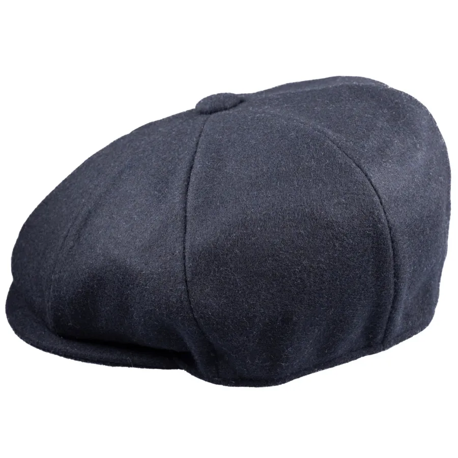 christys__piece_baker_boy_3-1.webp Christys ' 8 Piece Baker Boy Melton Wool Flat Cap -