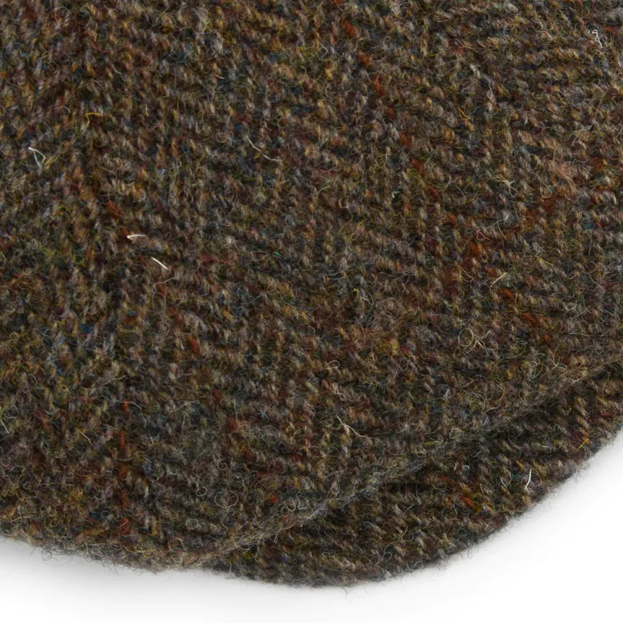 christys__piece_baker_boy_3-3.webp Christys ' 8 Piece Baker Boy Melton Wool Flat Cap - Harris Tweed C001