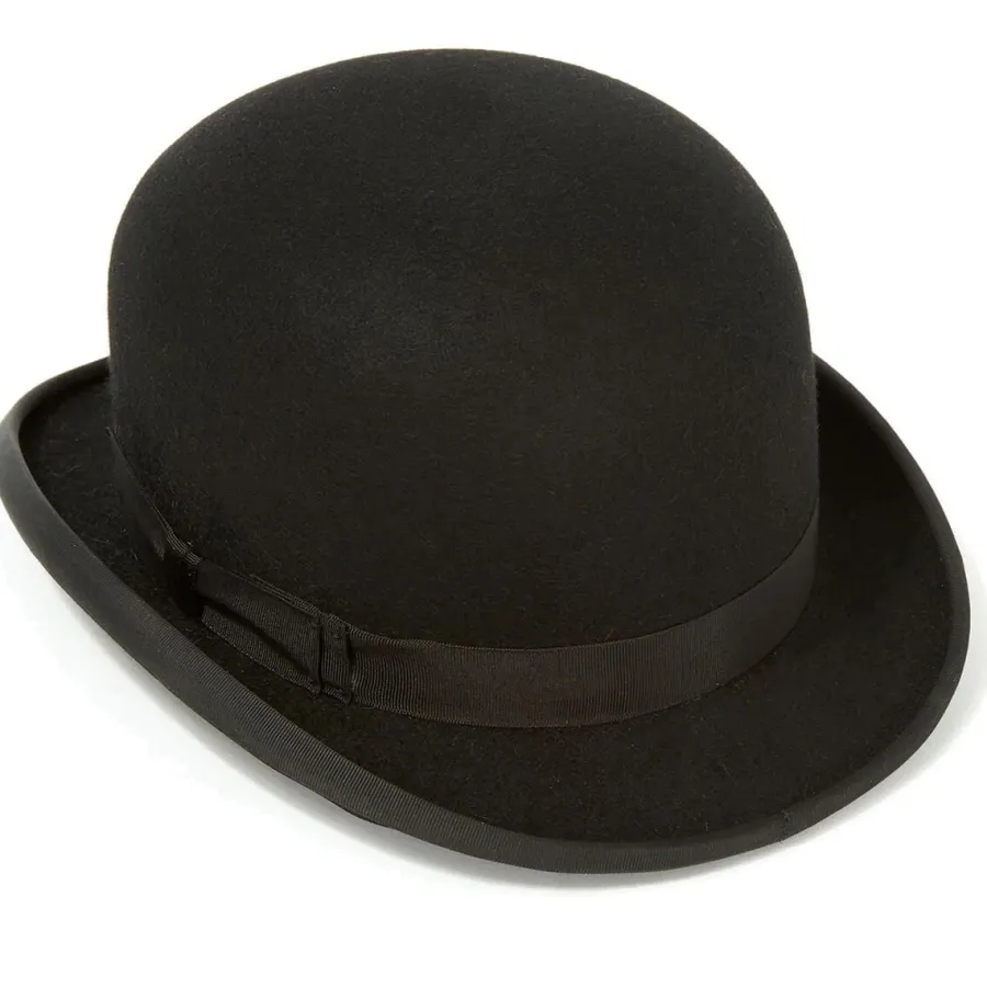 christys_devon_fur_felt_b_1.webp Christys ' Devon Fur Felt Bowler Hat - Adjustable Hunting Pad - Black