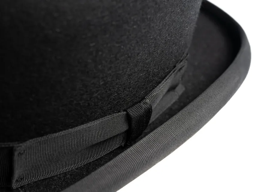 christys_devon_fur_felt_b_2.webp Christys ' Devon Fur Felt Bowler Hat - Adjustable Hunting Pad - Black