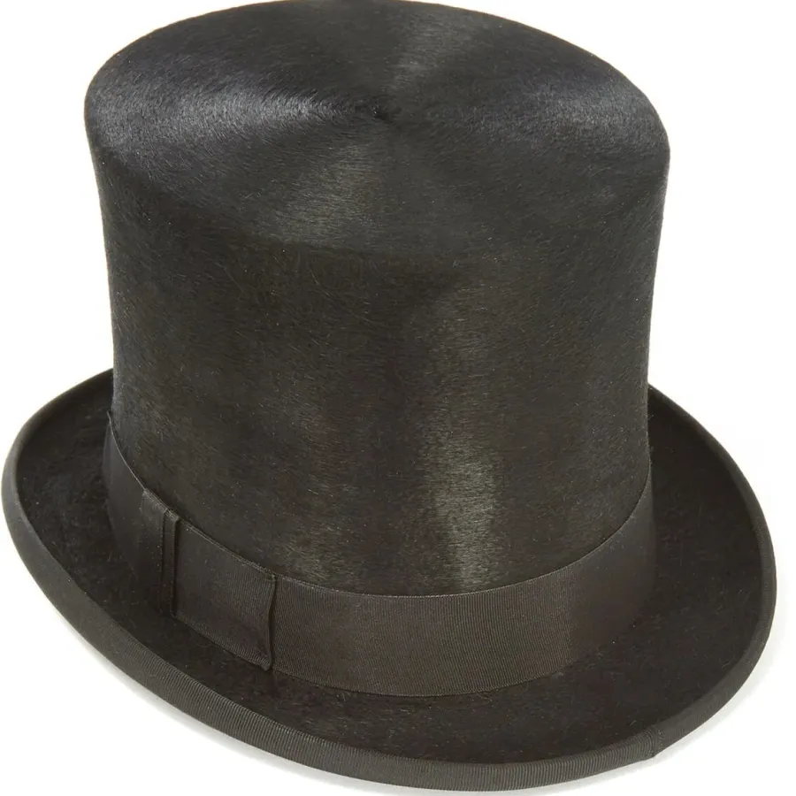 Christys ' Luxury Fur Felt Melusine Taller Top Hat - Antique Silk Look