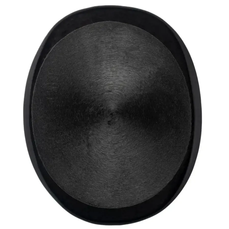 christys_luxury_fur_felt__7.webp Christys ' Luxury Fur Felt Melusine Top Hat - Antique Silk Look - Black