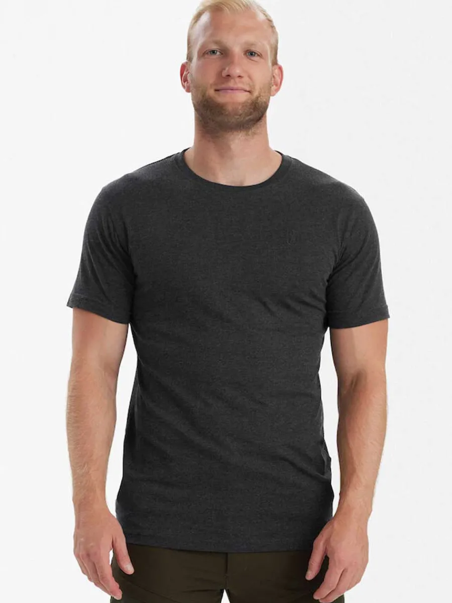 deerhunter_basic_tshirt___1-1.webp Deerhunter Basic T-Shirt 2 Pack - Mens - Brown Leaf Melange