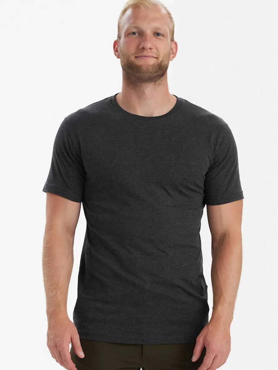Deerhunter Basic T-Shirt 2 Pack - Mens - Adventure Green Melange