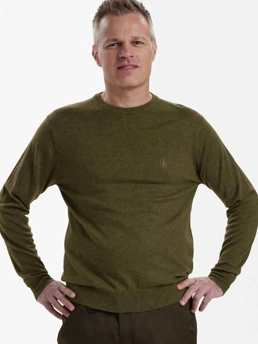 Deerhunter Kingston Knit O-Neck Jumper - Mens -