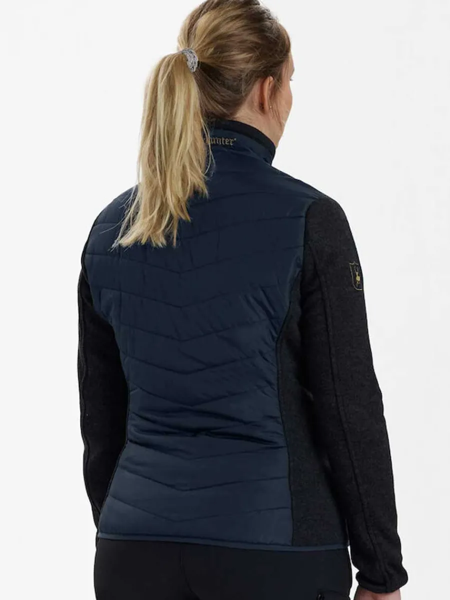 Women Deerhunter Lady Caroline Padded Jacket - Dark Blue