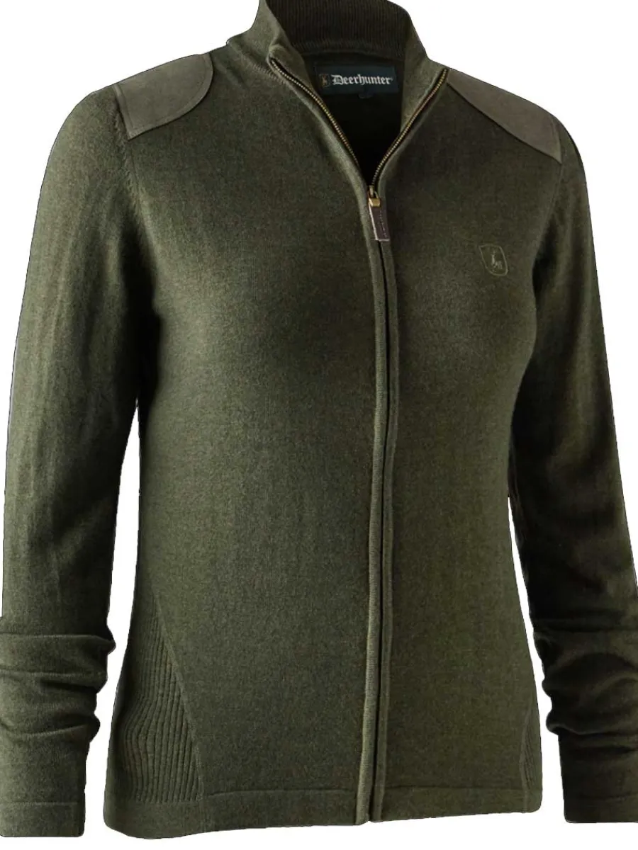 deerhunter_lady_darlingto_3-1.webp Women Deerhunter Lady Darlington Knit Cardigan - Green Melange