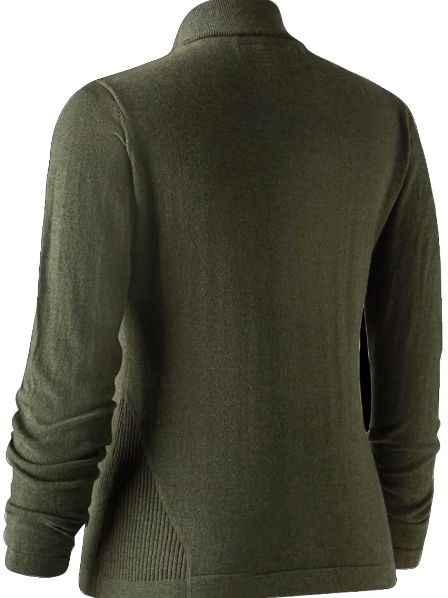 deerhunter_lady_darlingto_5.webp Women Deerhunter Lady Darlington Knit Cardigan - Green Melange