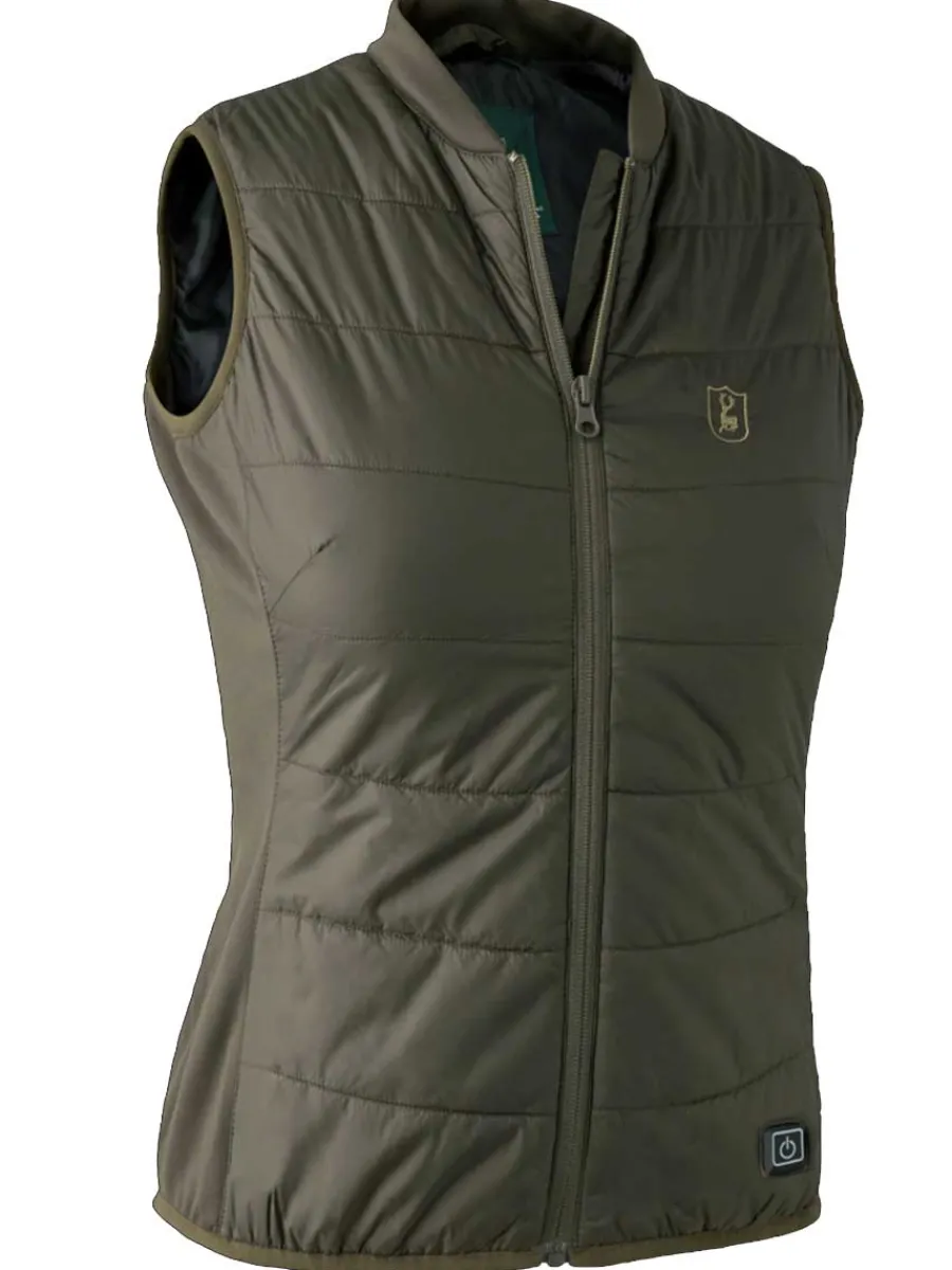 Women Deerhunter Lady Heat Inner Waistcoat - Deep Green