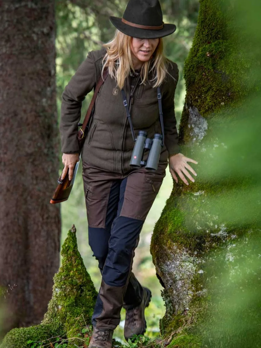 deerhunter_lady_pam_bonde_2.webp Women Deerhunter Lady Pam Bonded Fleece Jacket - Graphite Green