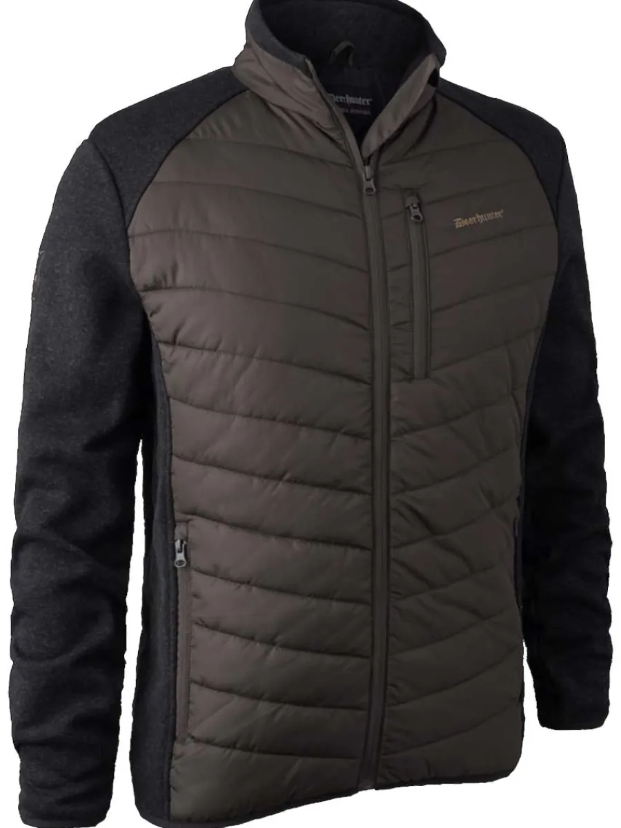 Deerhunter Moor Padded Jacket w.Knit - Mens - Brown Leaf
