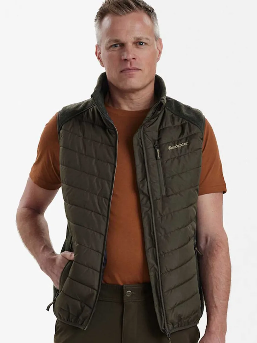 Deerhunter Moor Padded Waistcoat w.Knit - Mens -