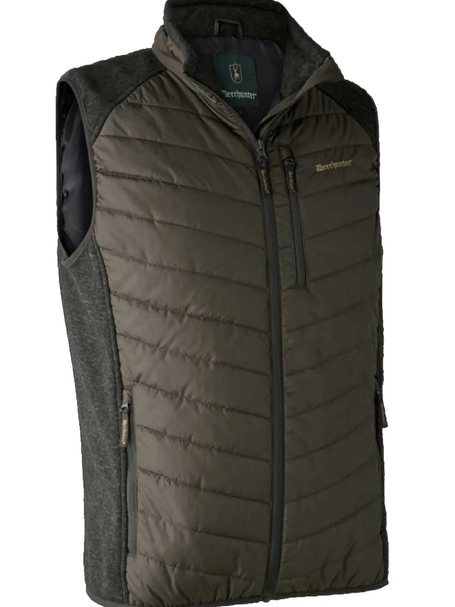 Deerhunter Moor Padded Waistcoat w.Knit - Mens -