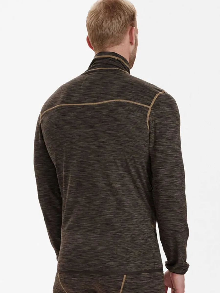 Deerhunter Norden Insulated Fleece Jacket - Mens - Brown Melange