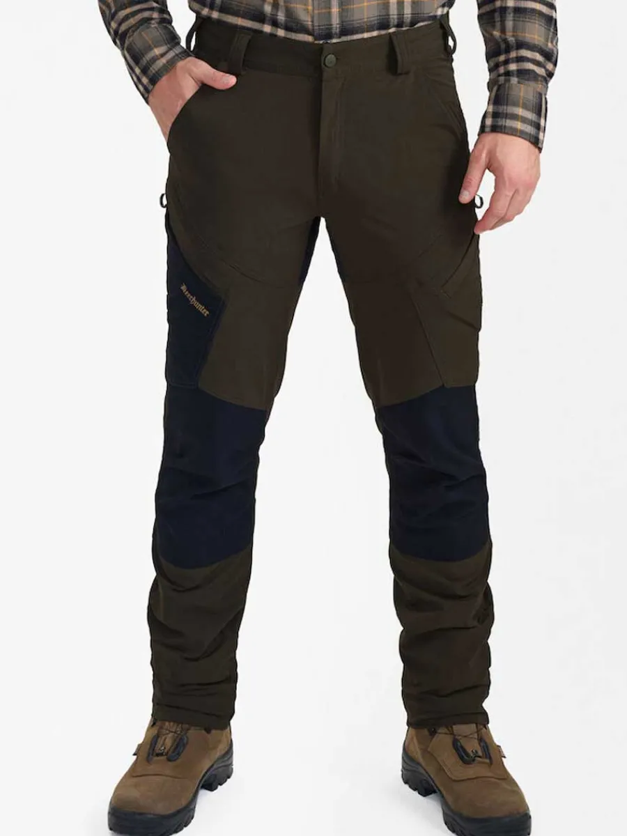 Deerhunter Northward Trousers - Mens - Bark Green / Black