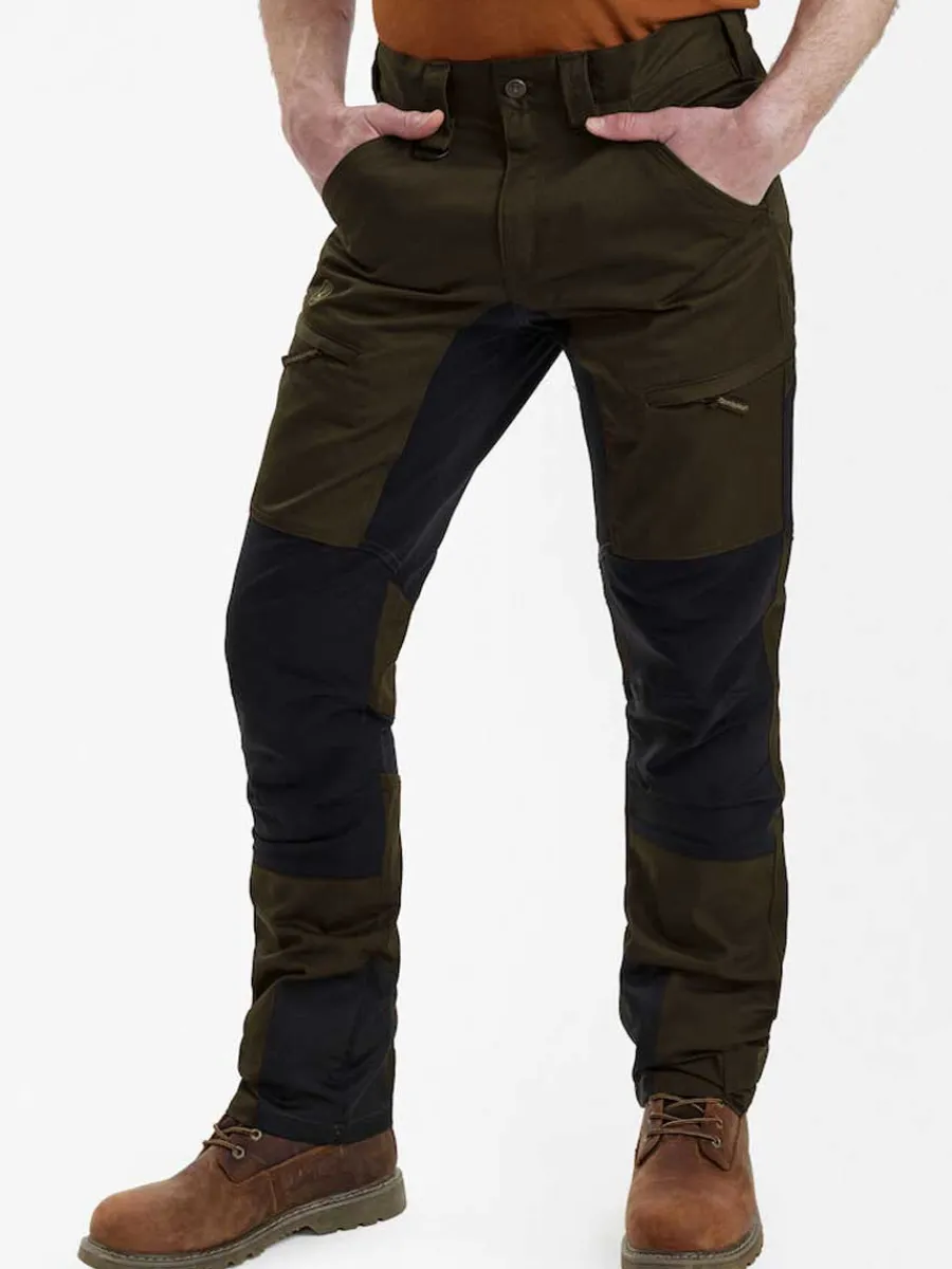 Deerhunter Rogaland Stretch Trousers Contrast - Men's - Fallen Leaf