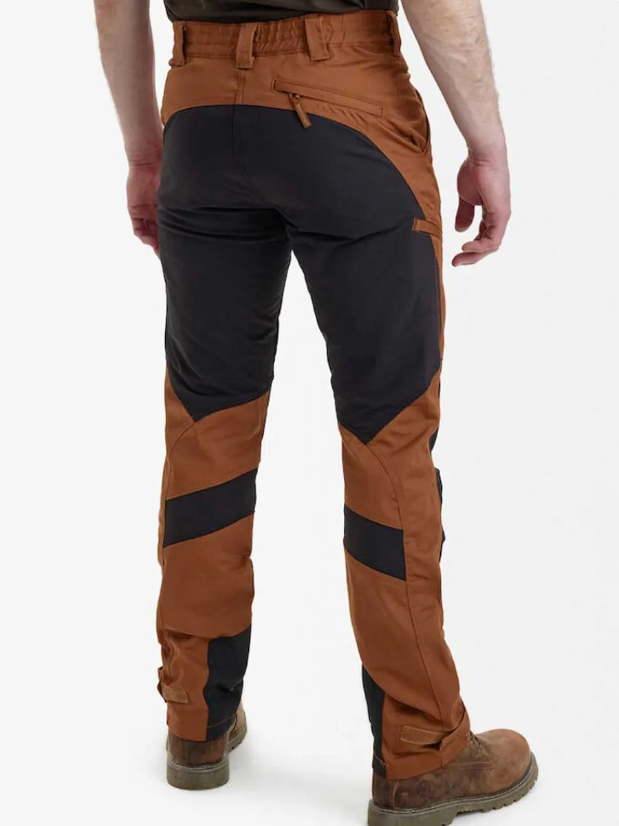 Deerhunter Rogaland Stretch Trousers Contrast - Men's - Burnt Orange